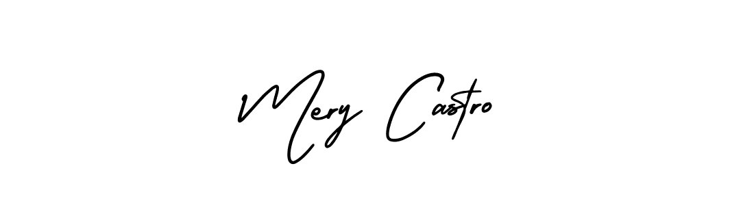 Create a beautiful signature design for name Mery Castro. With this signature (AmerikaSignatureDemo-Regular) fonts, you can make a handwritten signature for free. Mery Castro signature style 3 images and pictures png