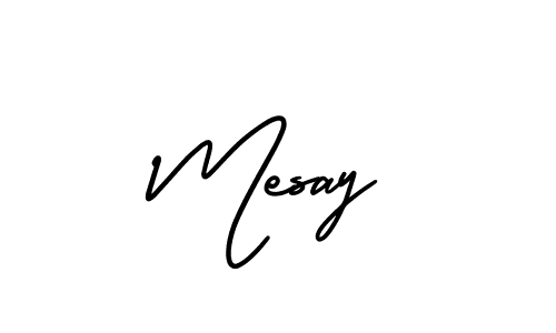 You should practise on your own different ways (AmerikaSignatureDemo-Regular) to write your name (Mesay) in signature. don't let someone else do it for you. Mesay signature style 3 images and pictures png