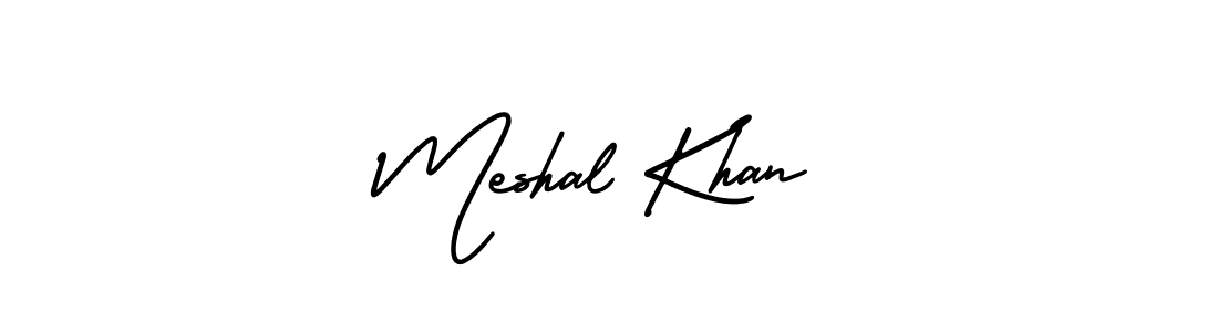 Make a beautiful signature design for name Meshal Khan. With this signature (AmerikaSignatureDemo-Regular) style, you can create a handwritten signature for free. Meshal Khan signature style 3 images and pictures png