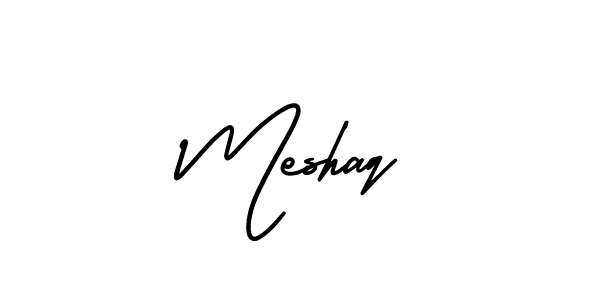 Create a beautiful signature design for name Meshaq. With this signature (AmerikaSignatureDemo-Regular) fonts, you can make a handwritten signature for free. Meshaq signature style 3 images and pictures png