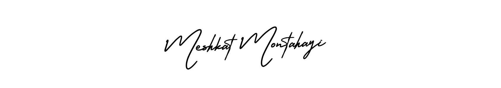 Also You can easily find your signature by using the search form. We will create Meshkat Montahayi name handwritten signature images for you free of cost using AmerikaSignatureDemo-Regular sign style. Meshkat Montahayi signature style 3 images and pictures png