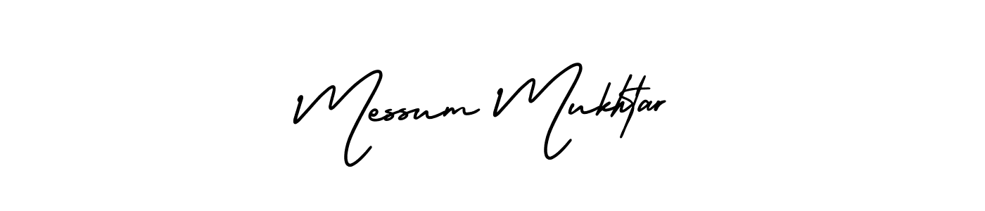 Create a beautiful signature design for name Messum Mukhtar. With this signature (AmerikaSignatureDemo-Regular) fonts, you can make a handwritten signature for free. Messum Mukhtar signature style 3 images and pictures png