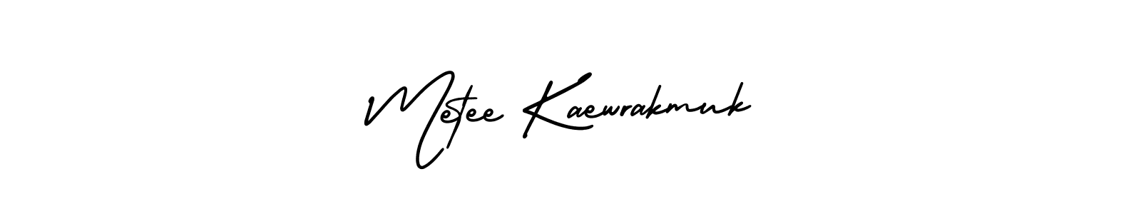 How to make Metee Kaewrakmuk signature? AmerikaSignatureDemo-Regular is a professional autograph style. Create handwritten signature for Metee Kaewrakmuk name. Metee Kaewrakmuk signature style 3 images and pictures png