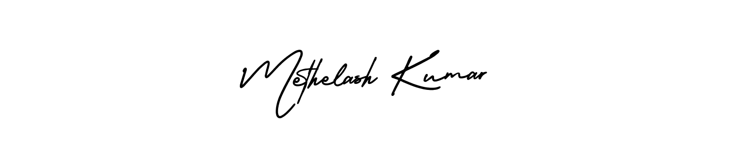 Make a beautiful signature design for name Methelash Kumar. Use this online signature maker to create a handwritten signature for free. Methelash Kumar signature style 3 images and pictures png