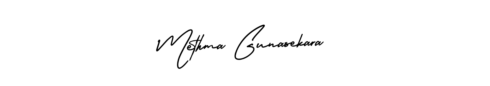 Methma Gunasekara stylish signature style. Best Handwritten Sign (AmerikaSignatureDemo-Regular) for my name. Handwritten Signature Collection Ideas for my name Methma Gunasekara. Methma Gunasekara signature style 3 images and pictures png