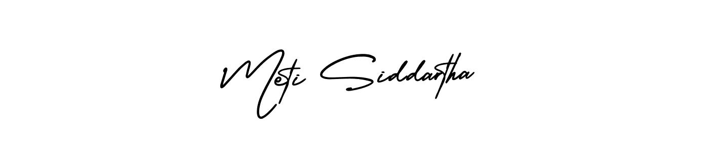 if you are searching for the best signature style for your name Meti Siddartha. so please give up your signature search. here we have designed multiple signature styles  using AmerikaSignatureDemo-Regular. Meti Siddartha signature style 3 images and pictures png