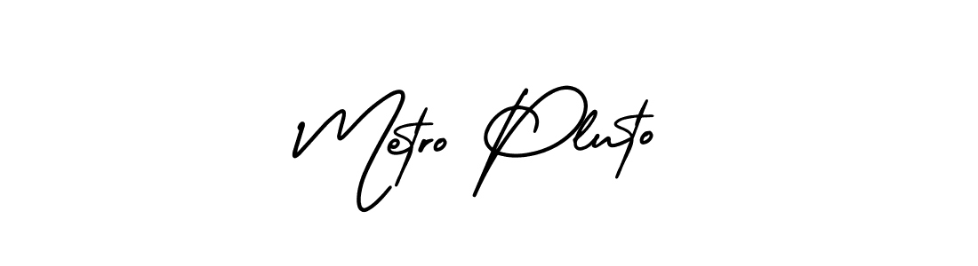 How to Draw Metro Pluto signature style? AmerikaSignatureDemo-Regular is a latest design signature styles for name Metro Pluto. Metro Pluto signature style 3 images and pictures png