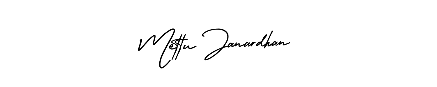 if you are searching for the best signature style for your name Mettu Janardhan. so please give up your signature search. here we have designed multiple signature styles  using AmerikaSignatureDemo-Regular. Mettu Janardhan signature style 3 images and pictures png