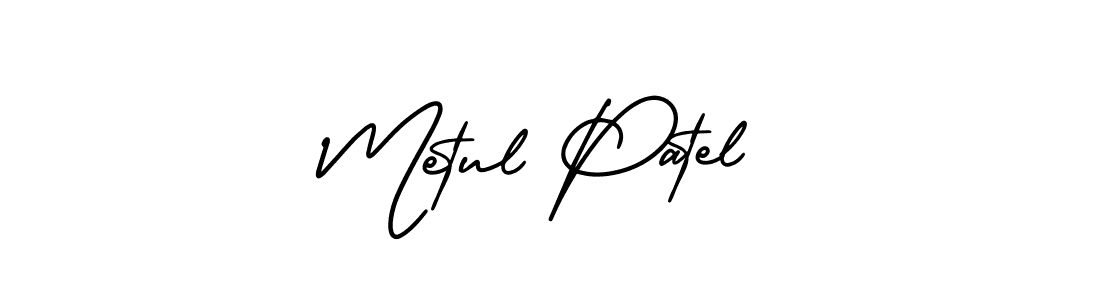 How to Draw Metul Patel signature style? AmerikaSignatureDemo-Regular is a latest design signature styles for name Metul Patel. Metul Patel signature style 3 images and pictures png