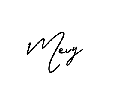 Also we have Mevy name is the best signature style. Create professional handwritten signature collection using AmerikaSignatureDemo-Regular autograph style. Mevy signature style 3 images and pictures png