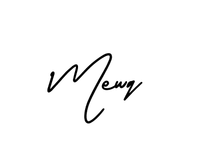 Design your own signature with our free online signature maker. With this signature software, you can create a handwritten (AmerikaSignatureDemo-Regular) signature for name Mewq. Mewq signature style 3 images and pictures png
