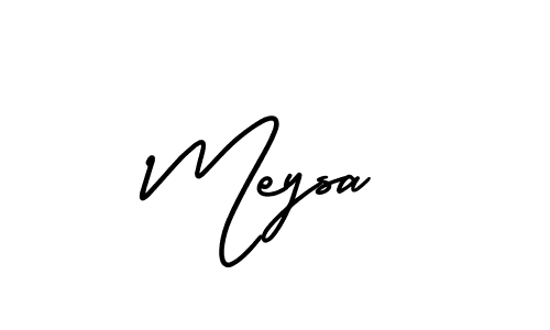 This is the best signature style for the Meysa name. Also you like these signature font (AmerikaSignatureDemo-Regular). Mix name signature. Meysa signature style 3 images and pictures png