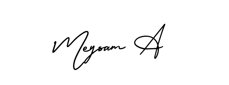 Best and Professional Signature Style for Meysam A. AmerikaSignatureDemo-Regular Best Signature Style Collection. Meysam A signature style 3 images and pictures png