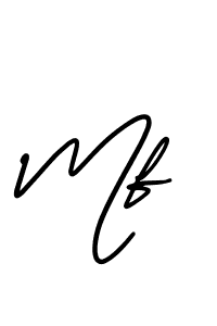 How to make Mf name signature. Use AmerikaSignatureDemo-Regular style for creating short signs online. This is the latest handwritten sign. Mf signature style 3 images and pictures png
