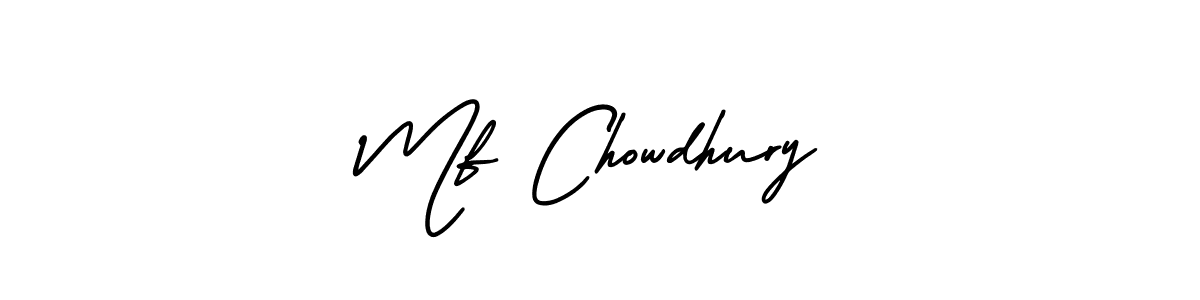 Use a signature maker to create a handwritten signature online. With this signature software, you can design (AmerikaSignatureDemo-Regular) your own signature for name Mf Chowdhury. Mf Chowdhury signature style 3 images and pictures png