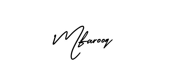 Also You can easily find your signature by using the search form. We will create Mfarooq name handwritten signature images for you free of cost using AmerikaSignatureDemo-Regular sign style. Mfarooq signature style 3 images and pictures png