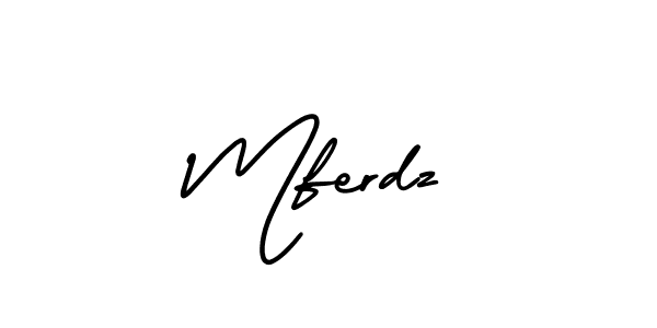 Design your own signature with our free online signature maker. With this signature software, you can create a handwritten (AmerikaSignatureDemo-Regular) signature for name Mferdz. Mferdz signature style 3 images and pictures png