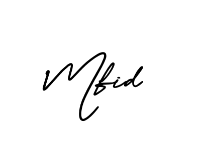 Similarly AmerikaSignatureDemo-Regular is the best handwritten signature design. Signature creator online .You can use it as an online autograph creator for name Mfid. Mfid signature style 3 images and pictures png