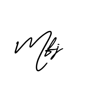 How to make Mfj signature? AmerikaSignatureDemo-Regular is a professional autograph style. Create handwritten signature for Mfj name. Mfj signature style 3 images and pictures png