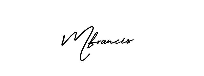 AmerikaSignatureDemo-Regular is a professional signature style that is perfect for those who want to add a touch of class to their signature. It is also a great choice for those who want to make their signature more unique. Get Mfrancis name to fancy signature for free. Mfrancis signature style 3 images and pictures png
