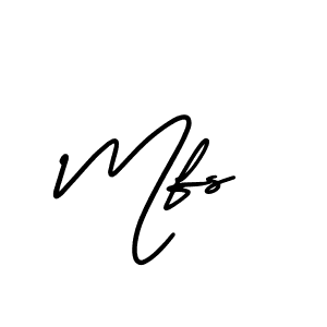 Use a signature maker to create a handwritten signature online. With this signature software, you can design (AmerikaSignatureDemo-Regular) your own signature for name Mfs. Mfs signature style 3 images and pictures png