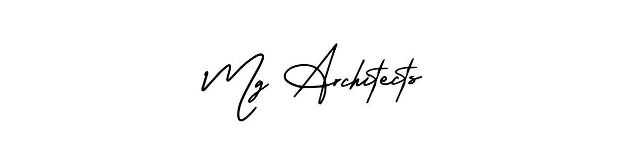 Mg Architects stylish signature style. Best Handwritten Sign (AmerikaSignatureDemo-Regular) for my name. Handwritten Signature Collection Ideas for my name Mg Architects. Mg Architects signature style 3 images and pictures png