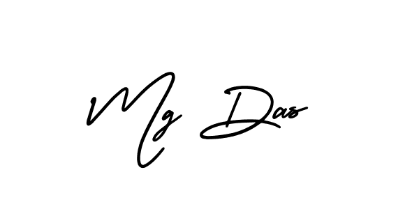 You should practise on your own different ways (AmerikaSignatureDemo-Regular) to write your name (Mg Das) in signature. don't let someone else do it for you. Mg Das signature style 3 images and pictures png