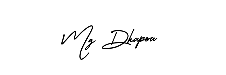 Design your own signature with our free online signature maker. With this signature software, you can create a handwritten (AmerikaSignatureDemo-Regular) signature for name Mg Dhapsa. Mg Dhapsa signature style 3 images and pictures png
