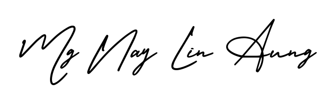 How to make Mg Nay Lin Aung name signature. Use AmerikaSignatureDemo-Regular style for creating short signs online. This is the latest handwritten sign. Mg Nay Lin Aung signature style 3 images and pictures png
