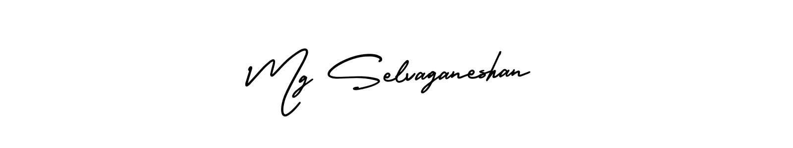 How to make Mg Selvaganeshan signature? AmerikaSignatureDemo-Regular is a professional autograph style. Create handwritten signature for Mg Selvaganeshan name. Mg Selvaganeshan signature style 3 images and pictures png