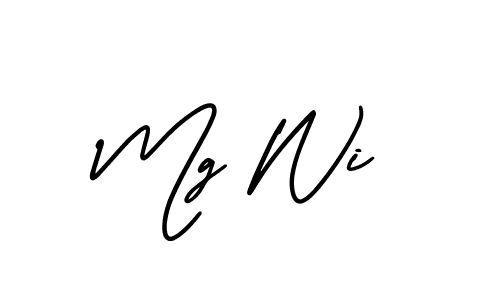 if you are searching for the best signature style for your name Mg Wi. so please give up your signature search. here we have designed multiple signature styles  using AmerikaSignatureDemo-Regular. Mg Wi signature style 3 images and pictures png