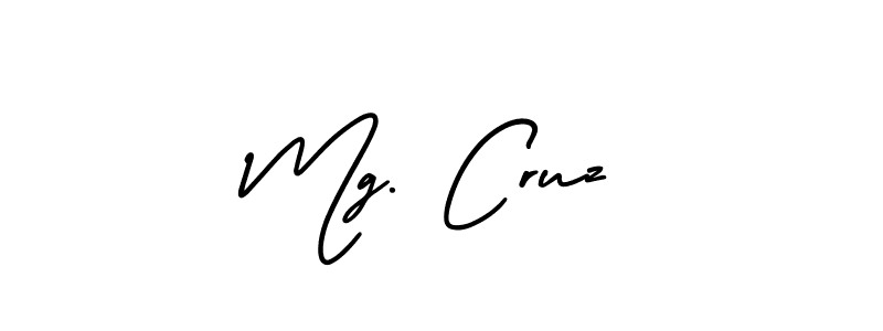 How to make Mg. Cruz signature? AmerikaSignatureDemo-Regular is a professional autograph style. Create handwritten signature for Mg. Cruz name. Mg. Cruz signature style 3 images and pictures png