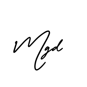 Make a beautiful signature design for name Mgd. With this signature (AmerikaSignatureDemo-Regular) style, you can create a handwritten signature for free. Mgd signature style 3 images and pictures png