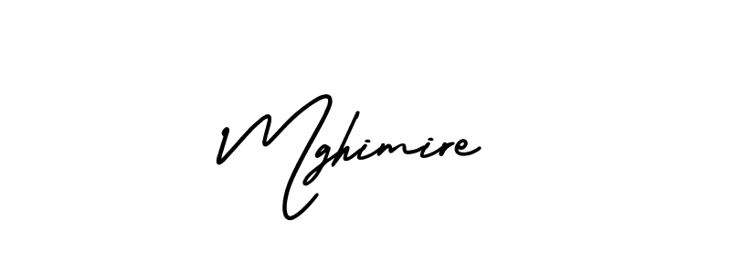 The best way (AmerikaSignatureDemo-Regular) to make a short signature is to pick only two or three words in your name. The name Mghimire include a total of six letters. For converting this name. Mghimire signature style 3 images and pictures png