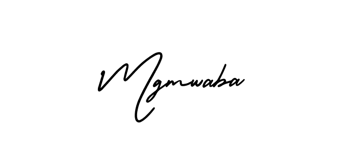 The best way (AmerikaSignatureDemo-Regular) to make a short signature is to pick only two or three words in your name. The name Mgmwaba include a total of six letters. For converting this name. Mgmwaba signature style 3 images and pictures png