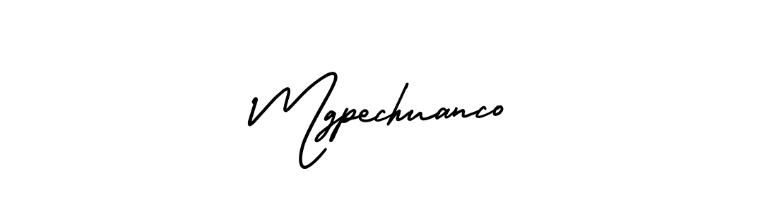 Design your own signature with our free online signature maker. With this signature software, you can create a handwritten (AmerikaSignatureDemo-Regular) signature for name Mgpechuanco. Mgpechuanco signature style 3 images and pictures png
