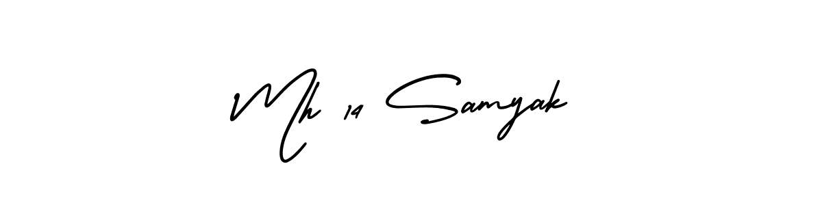 Also You can easily find your signature by using the search form. We will create Mh 14 Samyak name handwritten signature images for you free of cost using AmerikaSignatureDemo-Regular sign style. Mh 14 Samyak signature style 3 images and pictures png