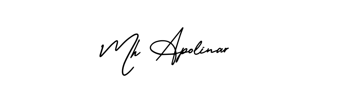 Make a short Mh Apolinar signature style. Manage your documents anywhere anytime using AmerikaSignatureDemo-Regular. Create and add eSignatures, submit forms, share and send files easily. Mh Apolinar signature style 3 images and pictures png