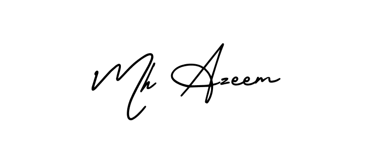 How to make Mh Azeem signature? AmerikaSignatureDemo-Regular is a professional autograph style. Create handwritten signature for Mh Azeem name. Mh Azeem signature style 3 images and pictures png