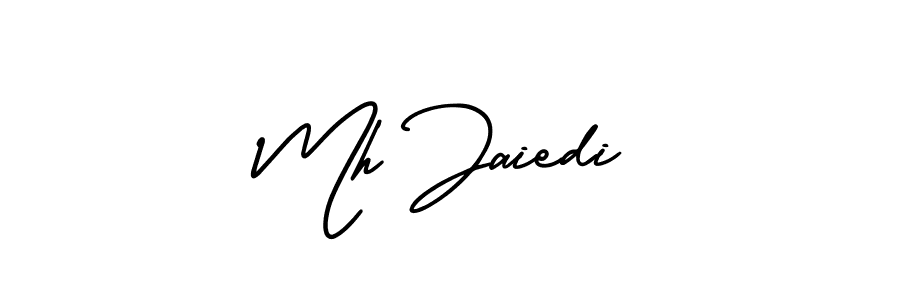 How to Draw Mh Jaiedi signature style? AmerikaSignatureDemo-Regular is a latest design signature styles for name Mh Jaiedi. Mh Jaiedi signature style 3 images and pictures png