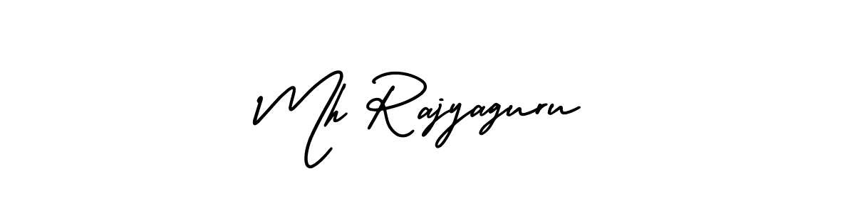 This is the best signature style for the Mh Rajyaguru name. Also you like these signature font (AmerikaSignatureDemo-Regular). Mix name signature. Mh Rajyaguru signature style 3 images and pictures png