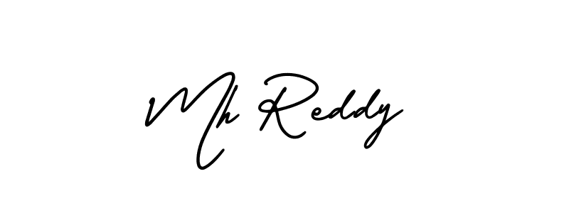 Also You can easily find your signature by using the search form. We will create Mh Reddy name handwritten signature images for you free of cost using AmerikaSignatureDemo-Regular sign style. Mh Reddy signature style 3 images and pictures png