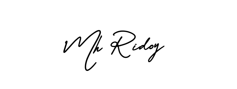 Use a signature maker to create a handwritten signature online. With this signature software, you can design (AmerikaSignatureDemo-Regular) your own signature for name Mh Ridoy. Mh Ridoy signature style 3 images and pictures png