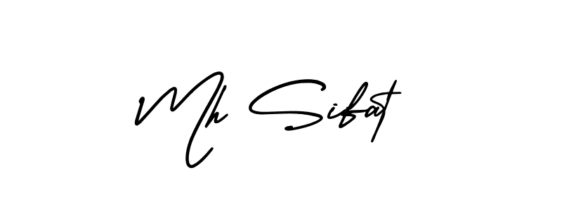 This is the best signature style for the Mh Sifat name. Also you like these signature font (AmerikaSignatureDemo-Regular). Mix name signature. Mh Sifat signature style 3 images and pictures png