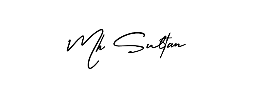 How to make Mh Sultan signature? AmerikaSignatureDemo-Regular is a professional autograph style. Create handwritten signature for Mh Sultan name. Mh Sultan signature style 3 images and pictures png