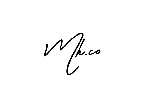 if you are searching for the best signature style for your name Mh.co. so please give up your signature search. here we have designed multiple signature styles  using AmerikaSignatureDemo-Regular. Mh.co signature style 3 images and pictures png