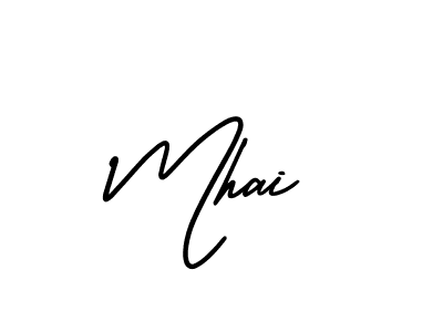 It looks lik you need a new signature style for name Mhai. Design unique handwritten (AmerikaSignatureDemo-Regular) signature with our free signature maker in just a few clicks. Mhai signature style 3 images and pictures png