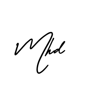 Use a signature maker to create a handwritten signature online. With this signature software, you can design (AmerikaSignatureDemo-Regular) your own signature for name Mhd. Mhd signature style 3 images and pictures png