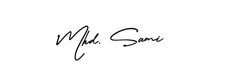 if you are searching for the best signature style for your name Mhd. Sami. so please give up your signature search. here we have designed multiple signature styles  using AmerikaSignatureDemo-Regular. Mhd. Sami signature style 3 images and pictures png