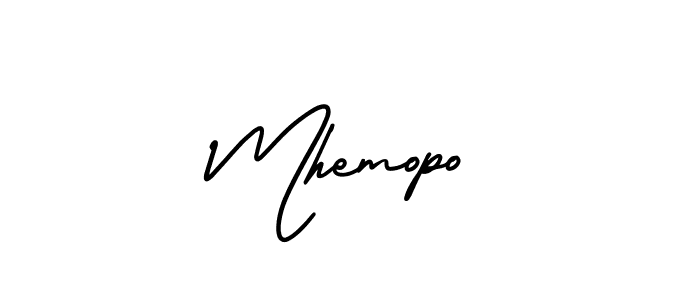 How to make Mhemopo signature? AmerikaSignatureDemo-Regular is a professional autograph style. Create handwritten signature for Mhemopo name. Mhemopo signature style 3 images and pictures png